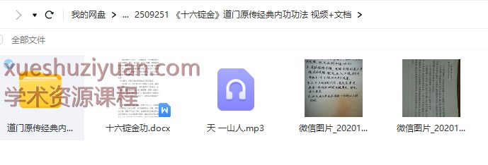 2509251 《十六锭金》道门原传经典内功功法 视频+文档插图