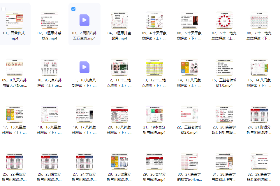 2510192三鹤《奇门遁甲决策学系统课》视频40集Y插图1
