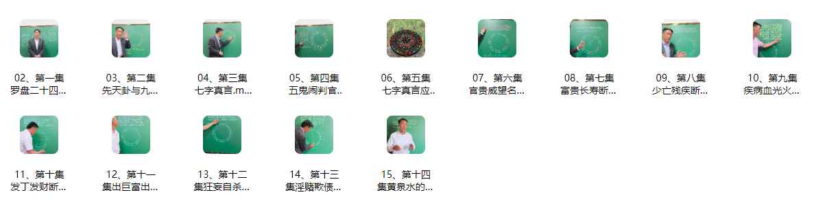 2512239周红光《河洛风水点衍》教学视频15集Y插图