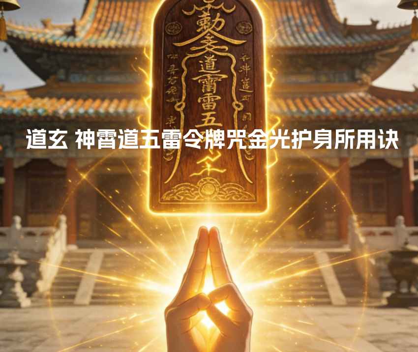 2512329道玄 神霄道五雷令牌咒金光护身所用诀 视频+音频+课件Y插图 2512329道玄 神霄道五雷令牌咒金光护身所用诀 视频+音频+课件Y插图