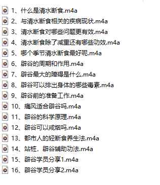 2512334 胡耀中 居家辟谷安全问答16节录音插图