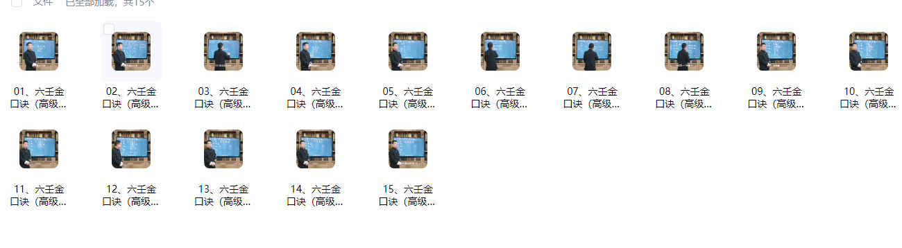 260369 罗云广缘《六壬金口诀(高级)》15集视频Y插图