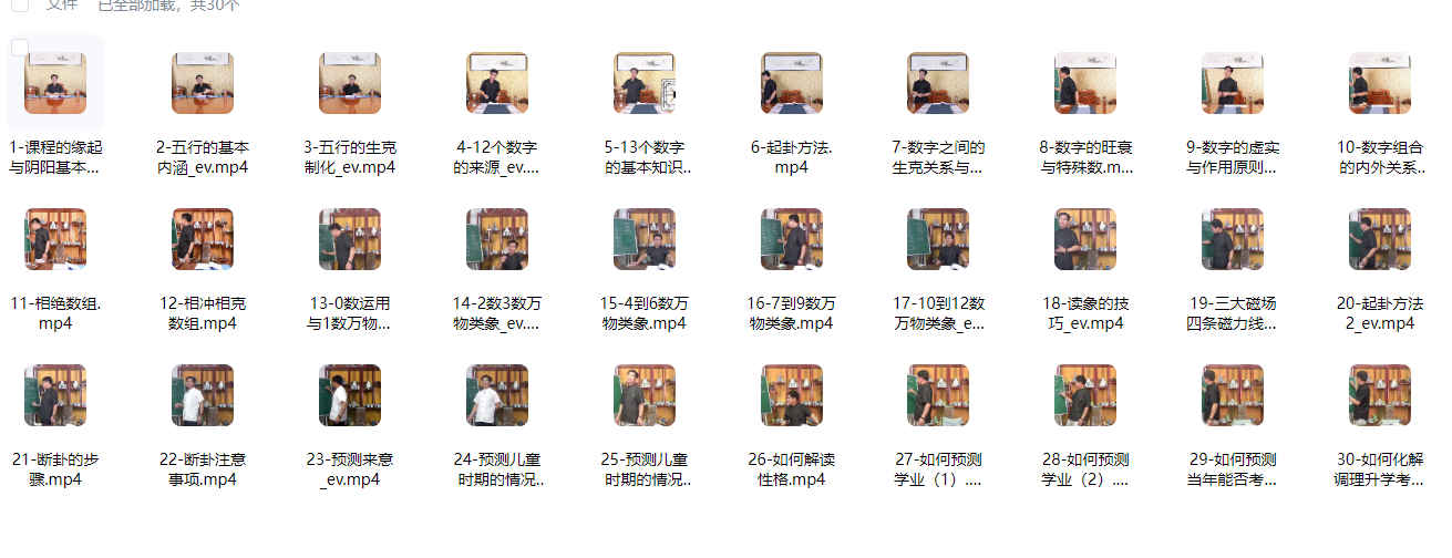 2604169 贺秀根老师弟子伍老师《数字神断》视频30集Y插图