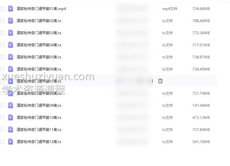 谷晟阳道家秘传奇门遁甲面授课程12集视频百度盘下载插图1