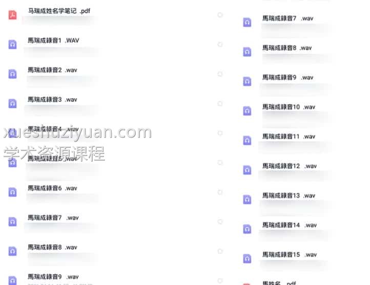 马瑞成姓名学录音15集+资料插图 马瑞成姓名学录音15集+资料插图