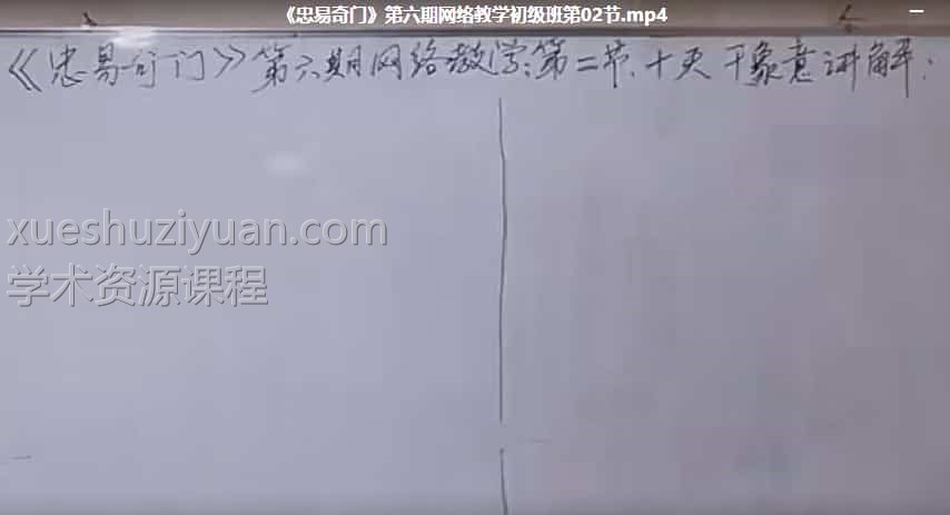 新版杨忠易初级班第六期《忠易奇门》第六期网络教学10节插图 新版杨忠易初级班第六期《忠易奇门》第六期网络教学10节插图