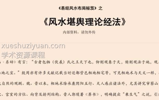 易经风水布局秘笈之《风水堪舆理论经法》插图 易经风水布局秘笈之《风水堪舆理论经法》插图