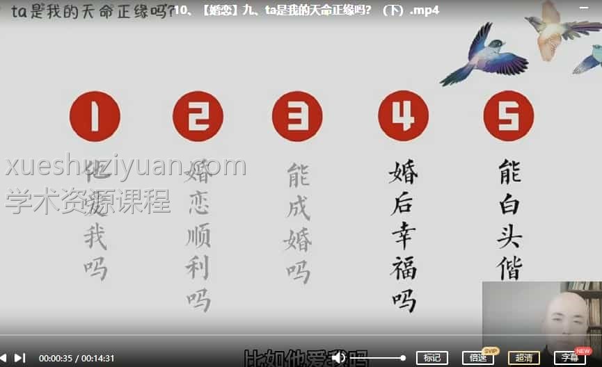 晓星《奇门测求财和婚恋》视频29集插图