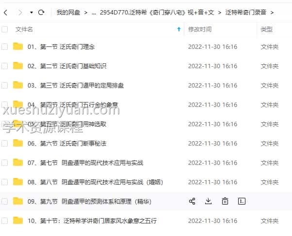 泛特希《奇门穿八宅》视频+录音+文档插图2 泛特希《奇门穿八宅》视频+录音+文档插图2