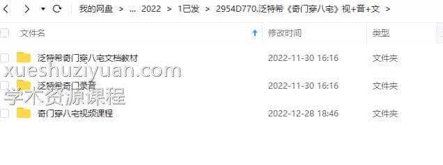 泛特希《奇门穿八宅》视频+录音+文档插图 泛特希《奇门穿八宅》视频+录音+文档插图
