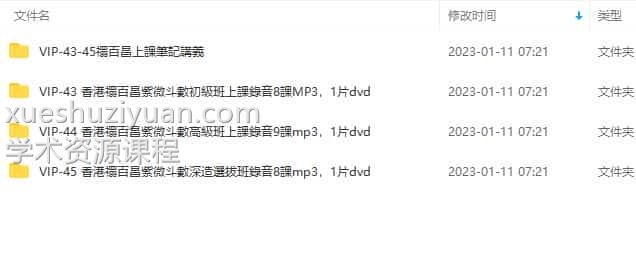 禤百昌紫微斗数初级+中级+高级班合集录音加资料4.15G 插图2 禤百昌紫微斗数初级+中级+高级班合集录音加资料4.15G 插图2