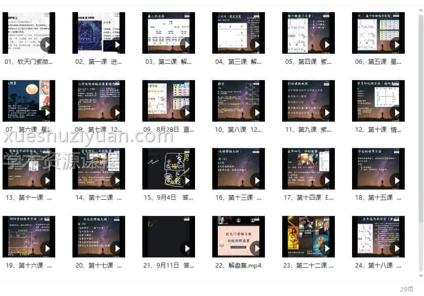 陈小飞 钦天门紫微斗数基础29集插图