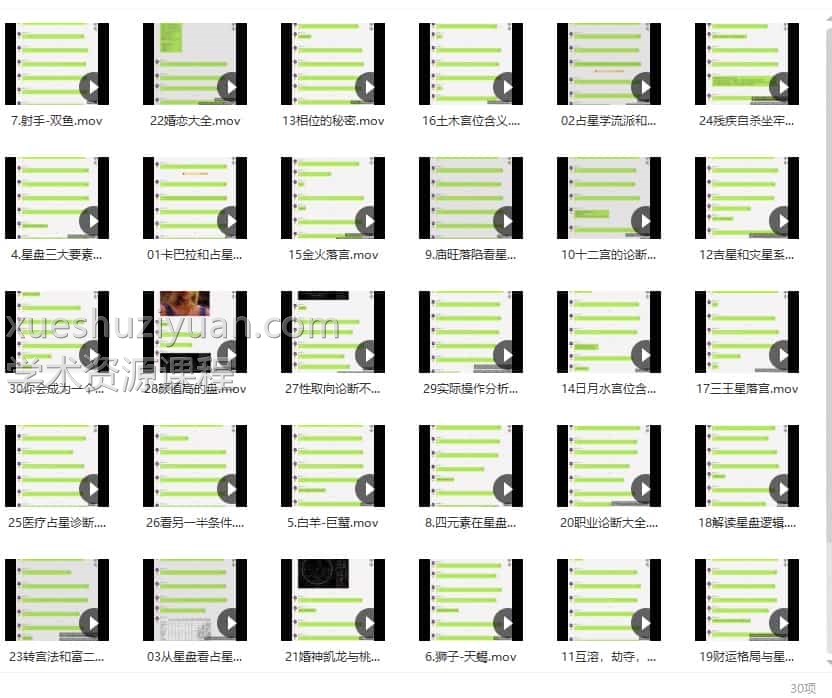 占星课程-黄小鞋本命30视频课程合集插图 占星课程-黄小鞋本命30视频课程合集插图