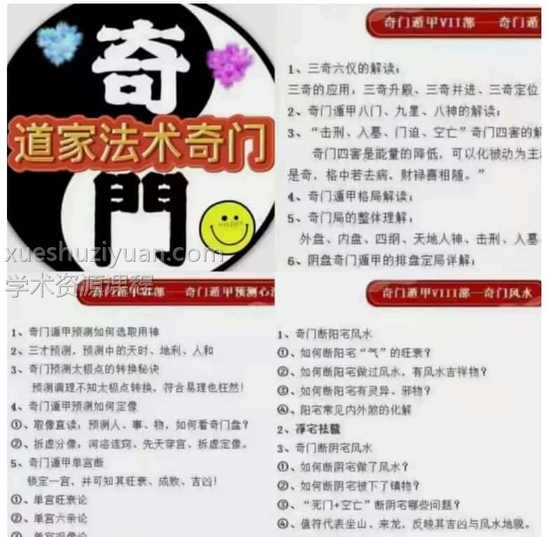 道家奇门 三知道奇门遁甲调理实战精品网课视频12课时+79页电子教材插图 道家奇门 三知道奇门遁甲调理实战精品网课视频12课时+79页电子教材插图
