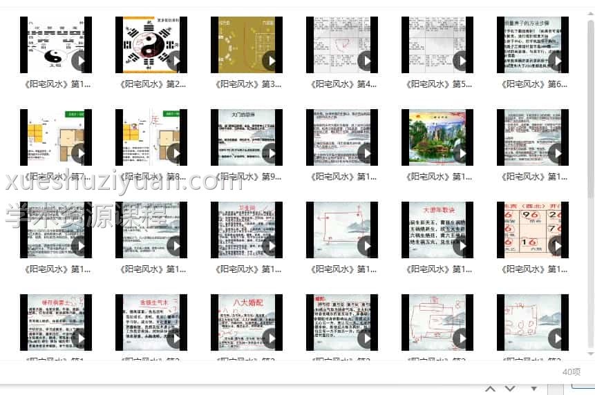 阳宅风水课程视频40集插图1 阳宅风水课程视频40集插图1