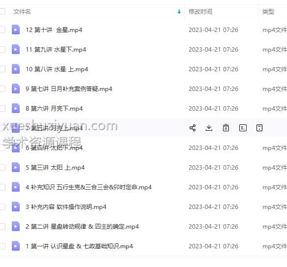 中国古典占星七政四余40集视频课程插图1