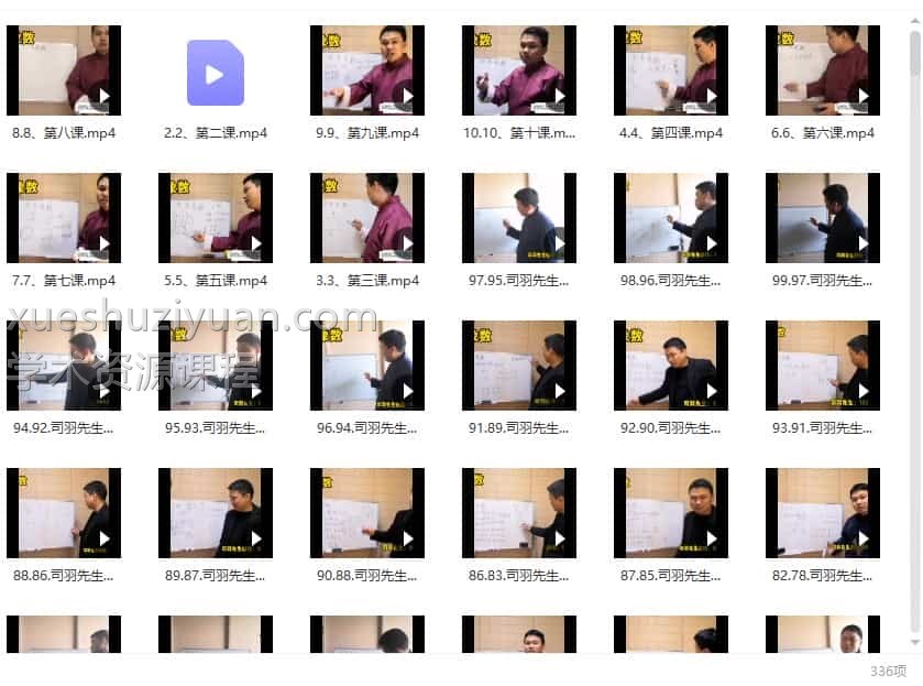 司羽先生《周易象数函授班高级班》视频课程336集 大合集插图1 司羽先生《周易象数函授班高级班》视频课程336集 大合集插图1