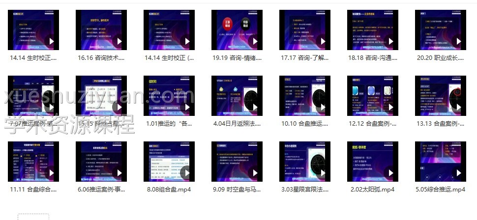 小雅礼斗占星高阶20集视频课程插图1 小雅礼斗占星高阶20集视频课程插图1