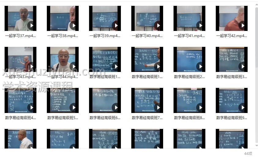 旭闳数字易经(高级班)课程视频44集 百度网盘下载插图 旭闳数字易经(高级班)课程视频44集 百度网盘下载插图