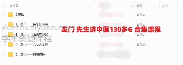 龙门 先生讲中医130多G 合集课程插图 龙门 先生讲中医130多G 合集课程插图