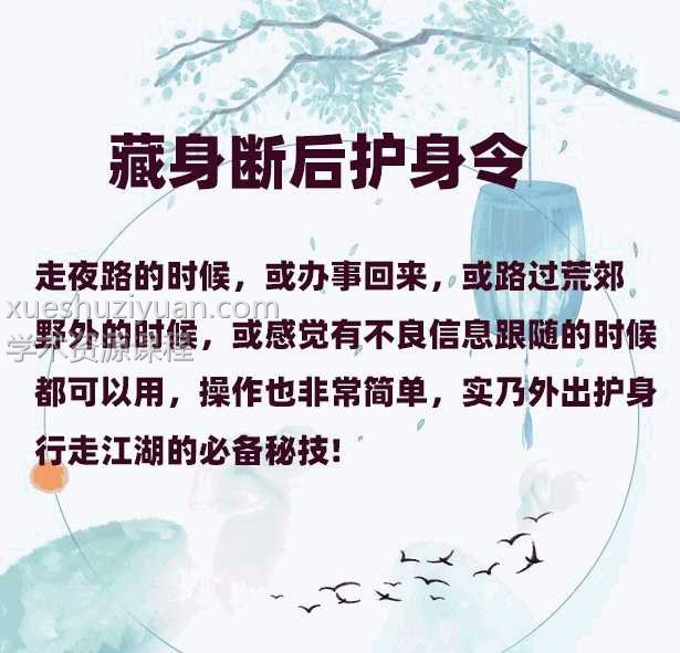 藏身断后护身令 文档+录音插图 藏身断后护身令 文档+录音插图