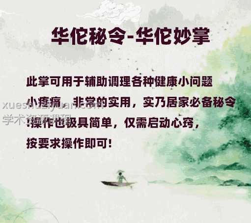 华佗妙掌 一个文档+音频口封插图 华佗妙掌 一个文档+音频口封插图