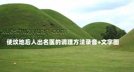 使坟地后人出名医的调理方法录音+文字图插图 使坟地后人出名医的调理方法录音+文字图插图