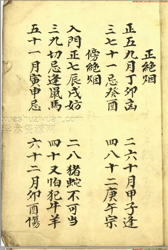 风水古籍《地理正绝烟》106页双面插图 风水古籍《地理正绝烟》106页双面插图