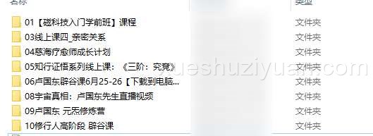 卢国东老师慈海学堂全集课程8套插图 卢国东老师慈海学堂全集课程8套插图