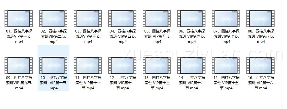 林沐雨《四柱八字探索班VIP课程》16集插图 林沐雨《四柱八字探索班VIP课程》16集插图